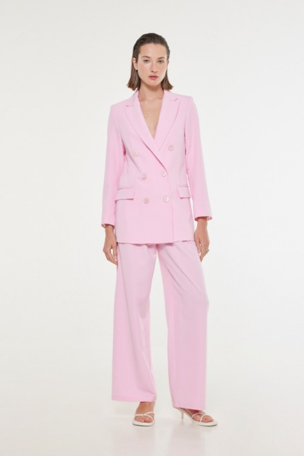 GIGI DOUBLE BREASTED BLAZER AND PANTS IN PINK